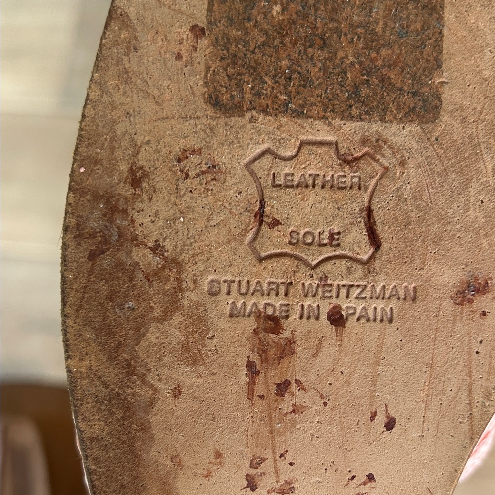 Stuart Weitzman Elegant Pink Floral Women's Shoes - Picture 5 of 7